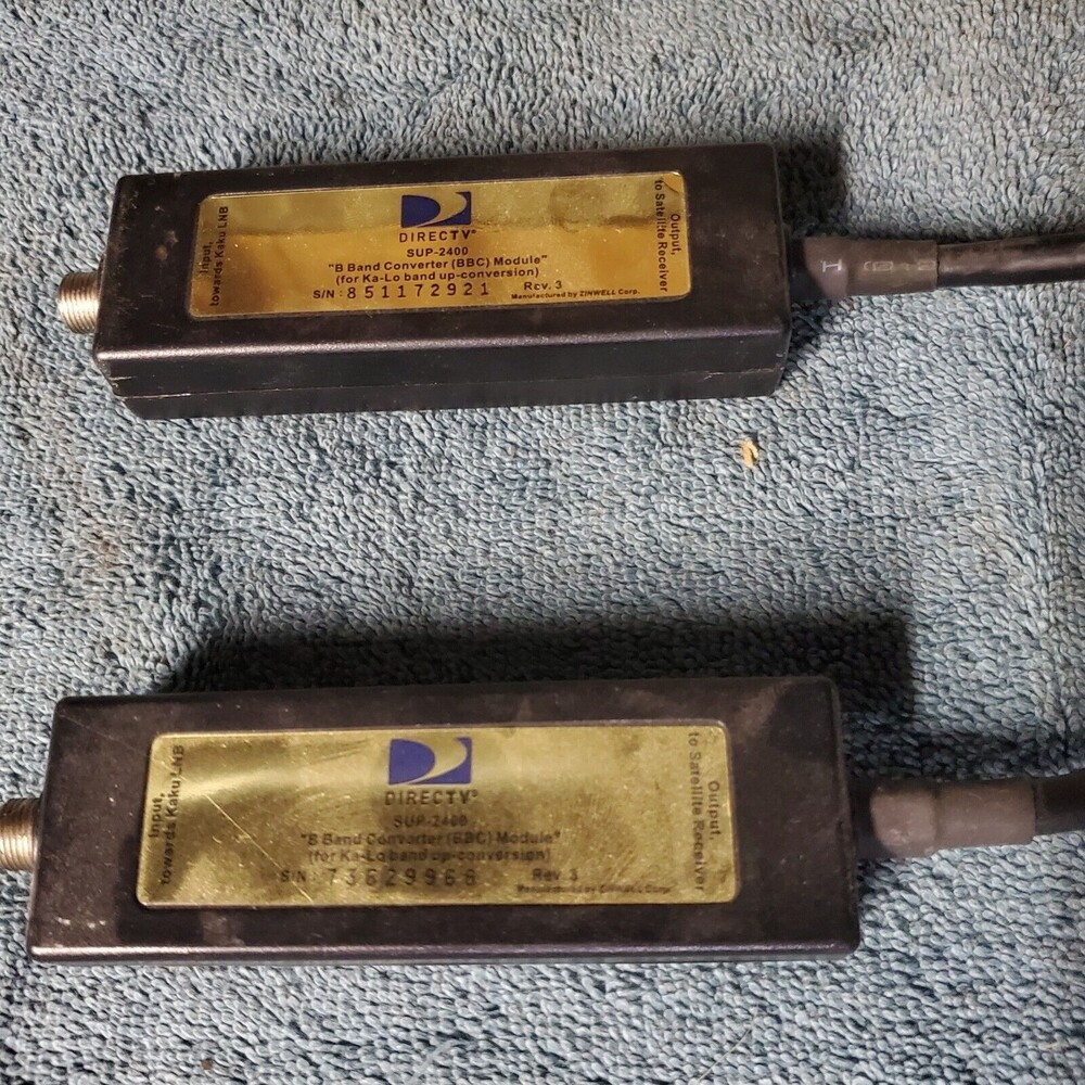 DIRECT TV SUP-2400 B Band Converter Modules BBC - Set of Two